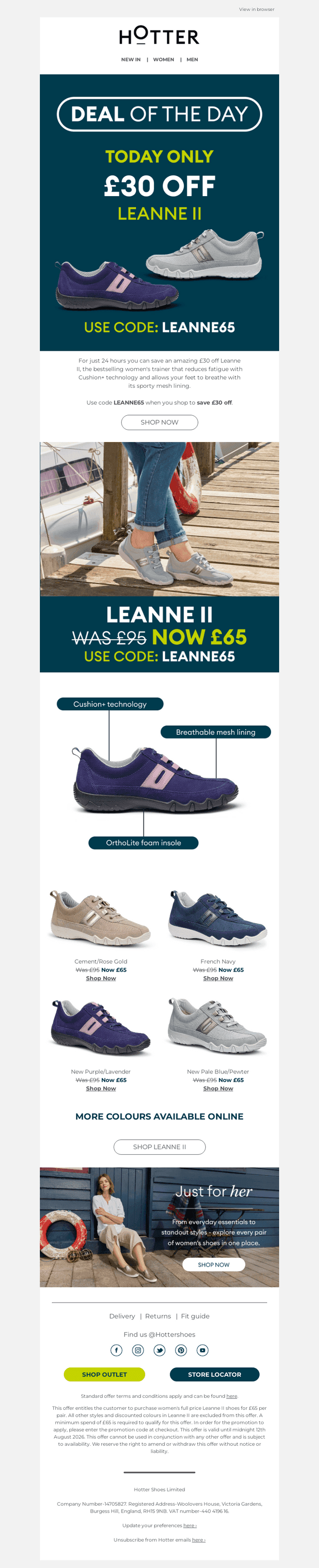 TODAY ONLY! £30 off Leanne II