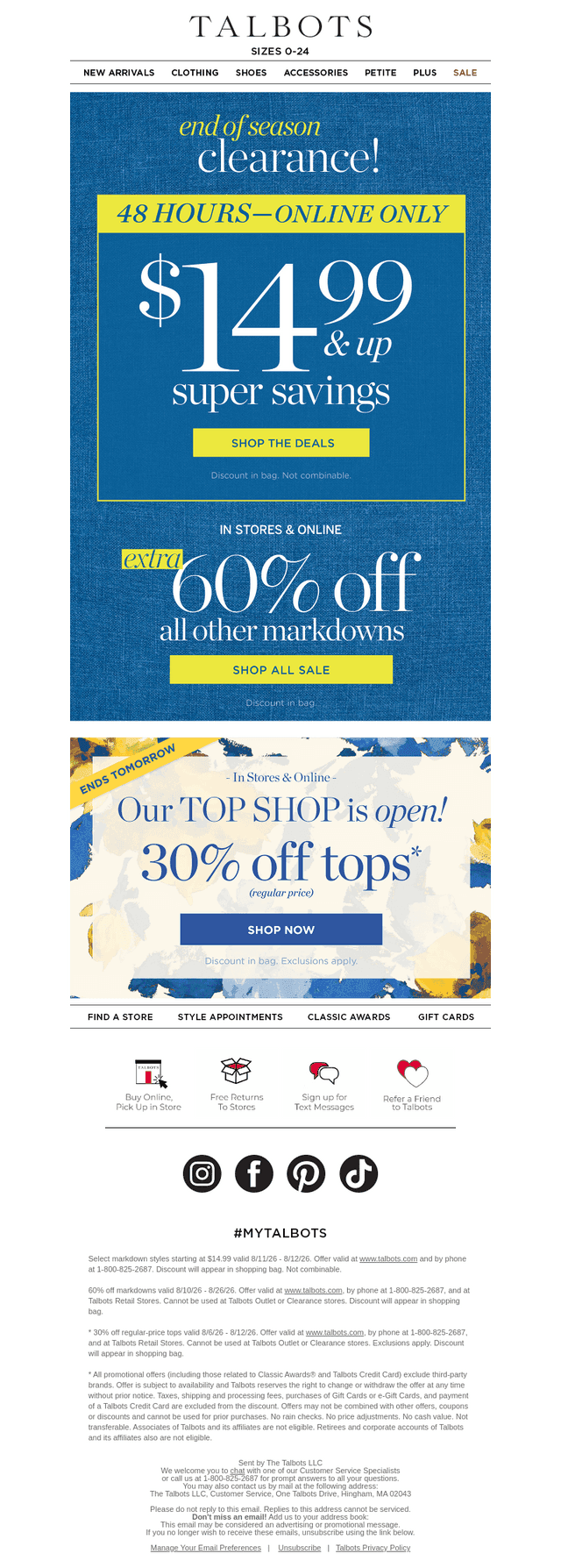 48-HOURS ONLY! $14.99 & up Super Savings