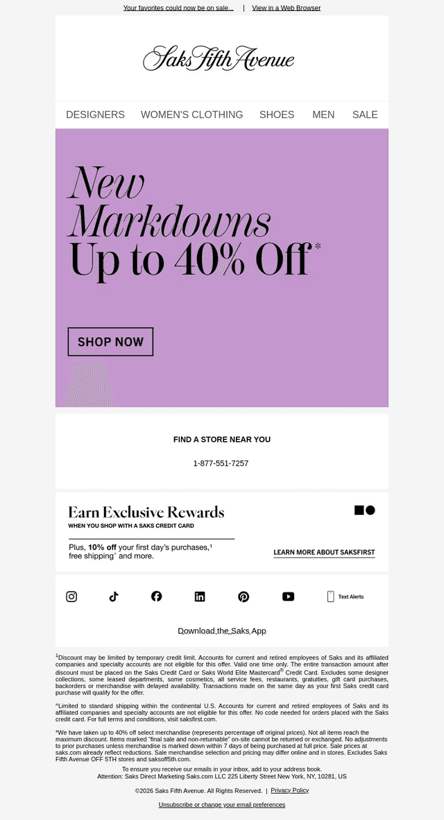 New markdowns are here (& up to 40% off)