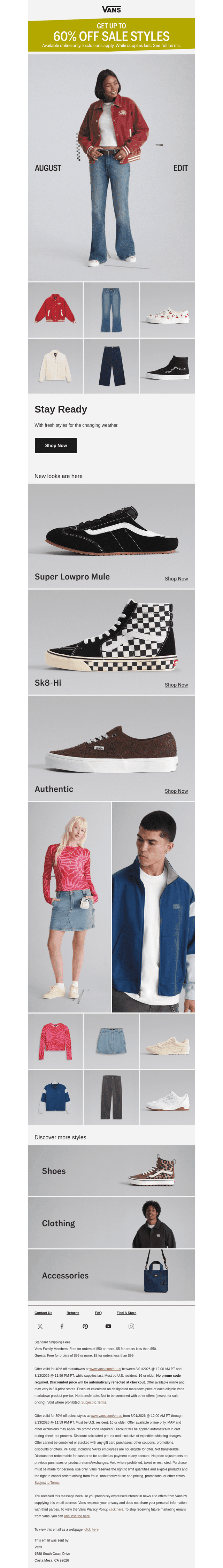 New styles for every season