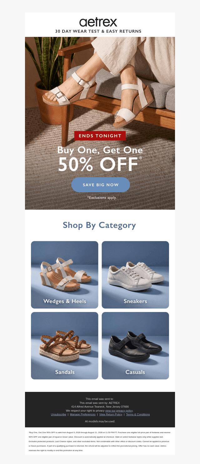 Final Hours: Buy One, Get One 50% Off