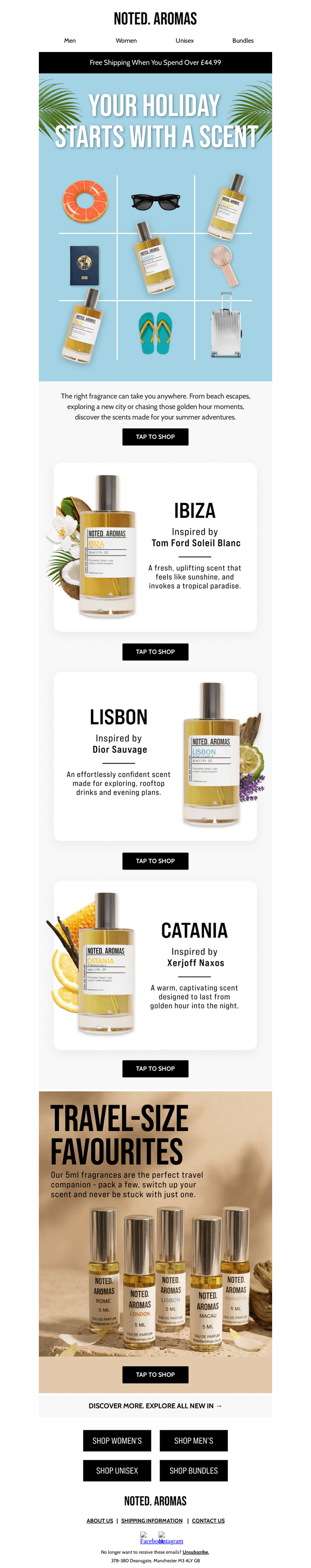 Your holiday scent checklist ✈️