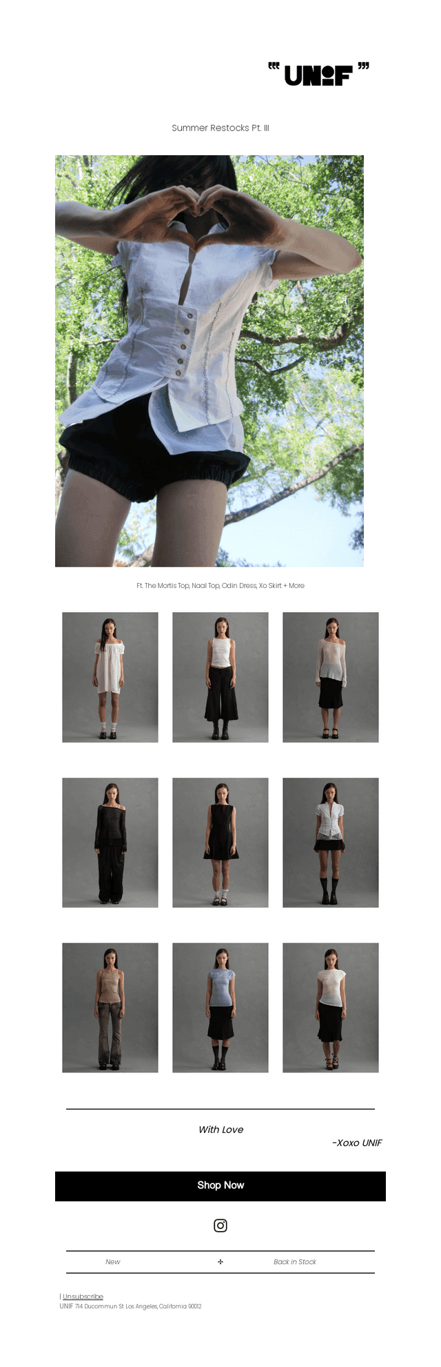 Summer Restocks Pt. III