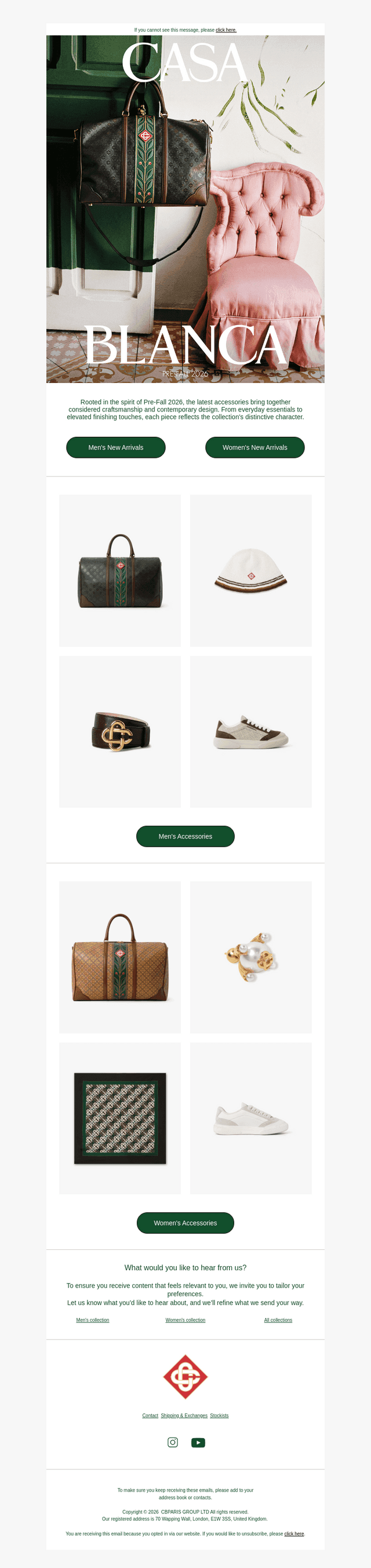 Pre-Fall 2026 Accessories