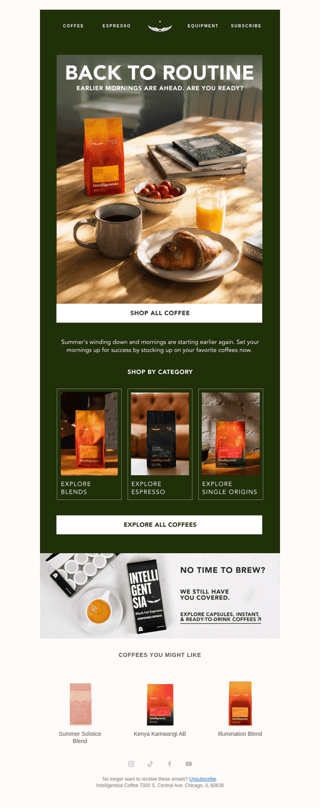 Intelligentsia Coffee email from Tue, Aug 11, 2026