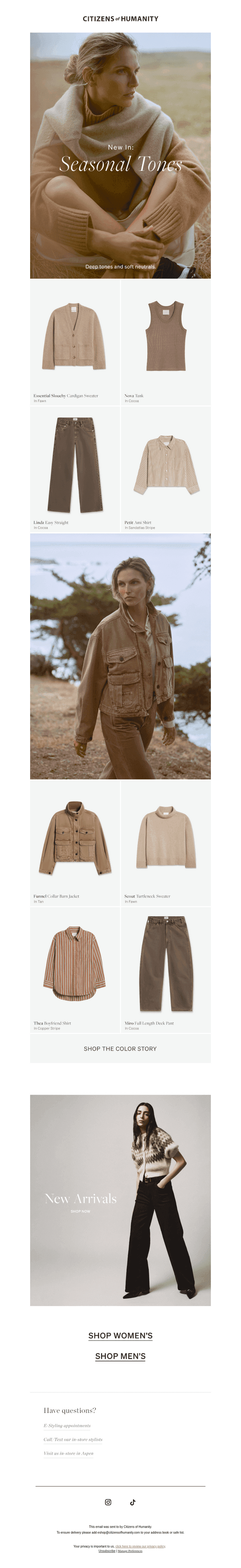 New In: Seasonal Tones