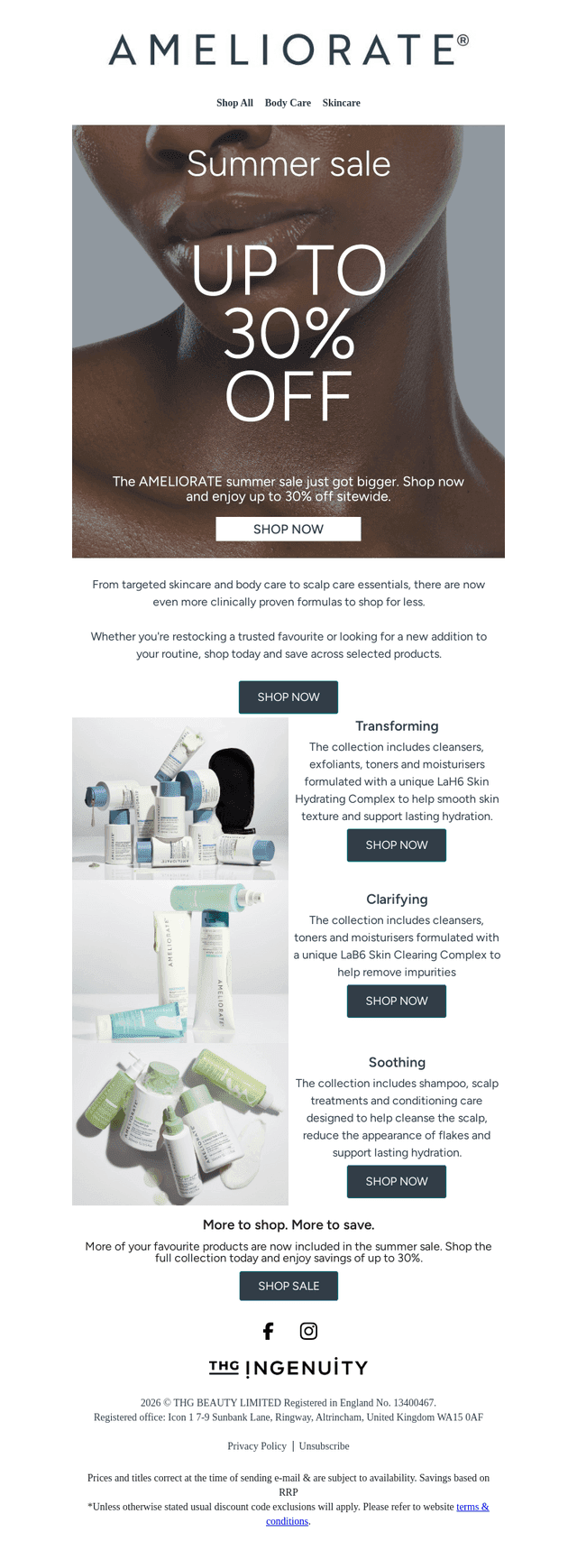 Ameliorate UK email from Wed, Aug 12, 2026