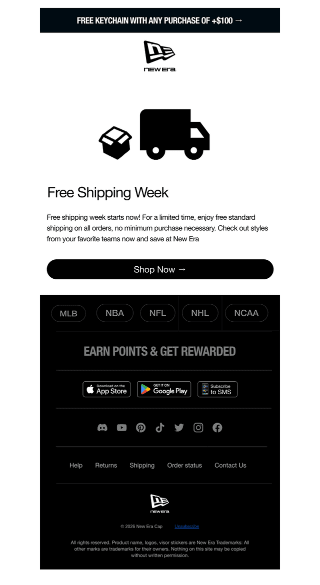 New Era Cap email from Wed, Aug 12, 2026