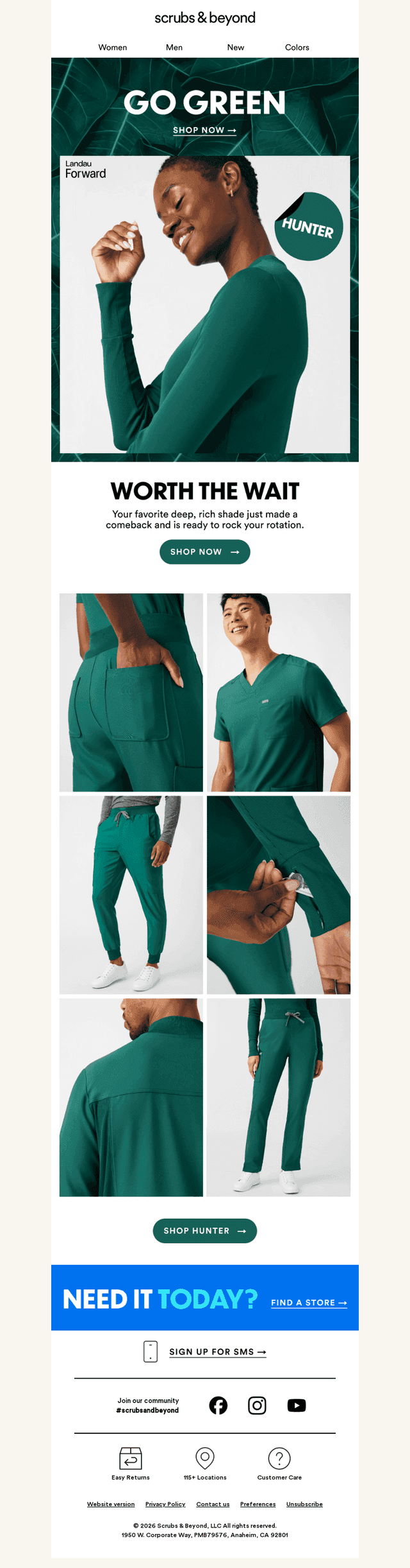 Hunter Is Back in Stock 💚