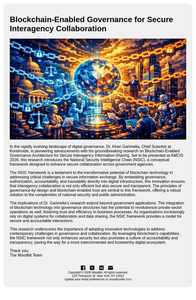 Blockchain's Governance Revolution: Secure Interagency Collaboration