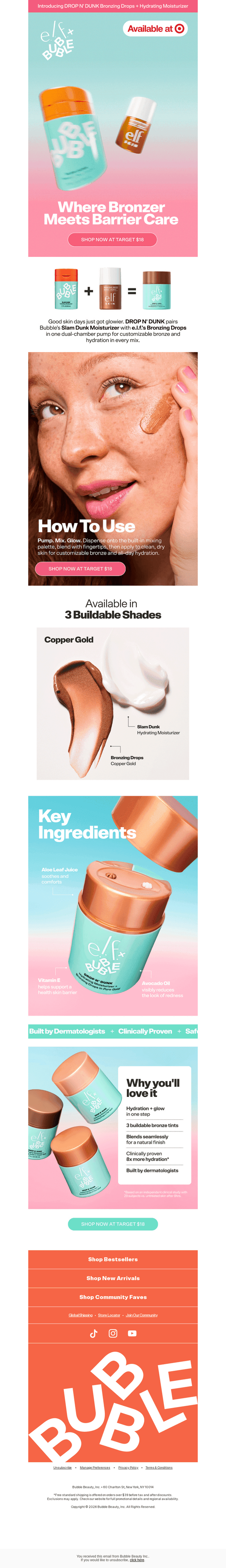 Meet your new glow ritual: DROP N' DUNK