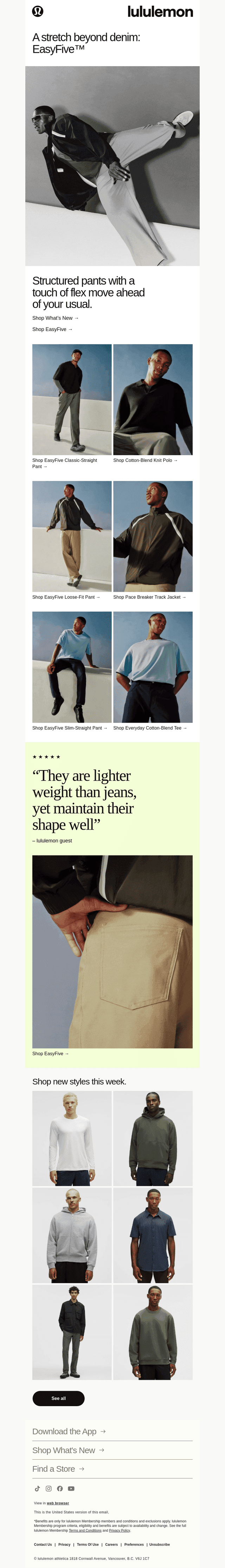 What’s new: the latest EasyFive Pants
