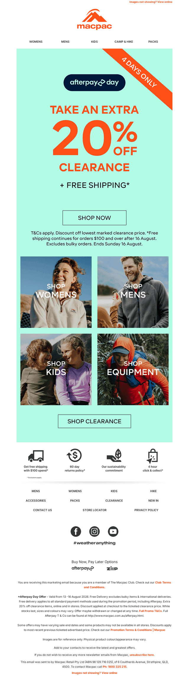 Grab an Extra 20% Off Clearance