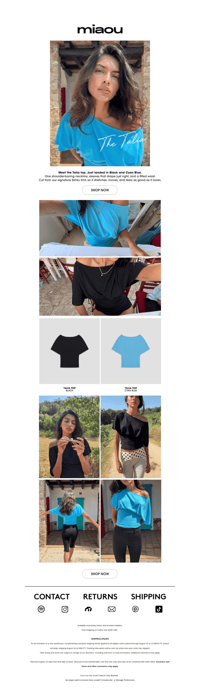 MEET THE NEW TALIA TOP