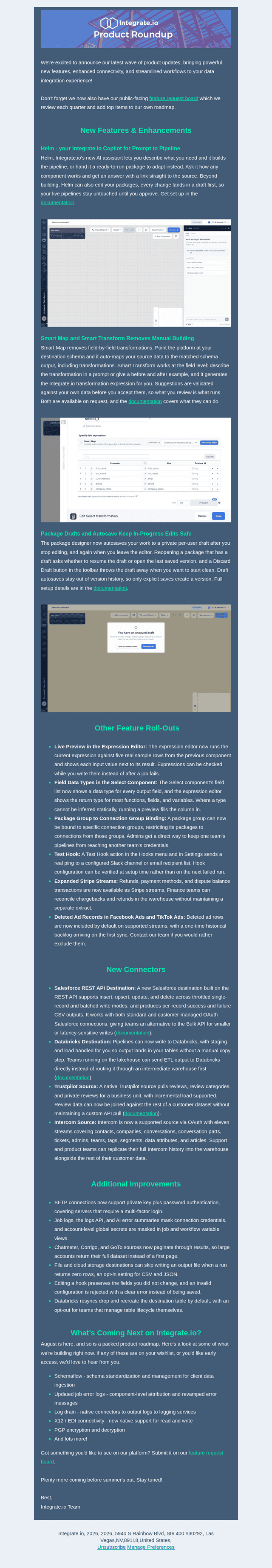 Integrate.io product updates: Helm Co-Pilot & more!