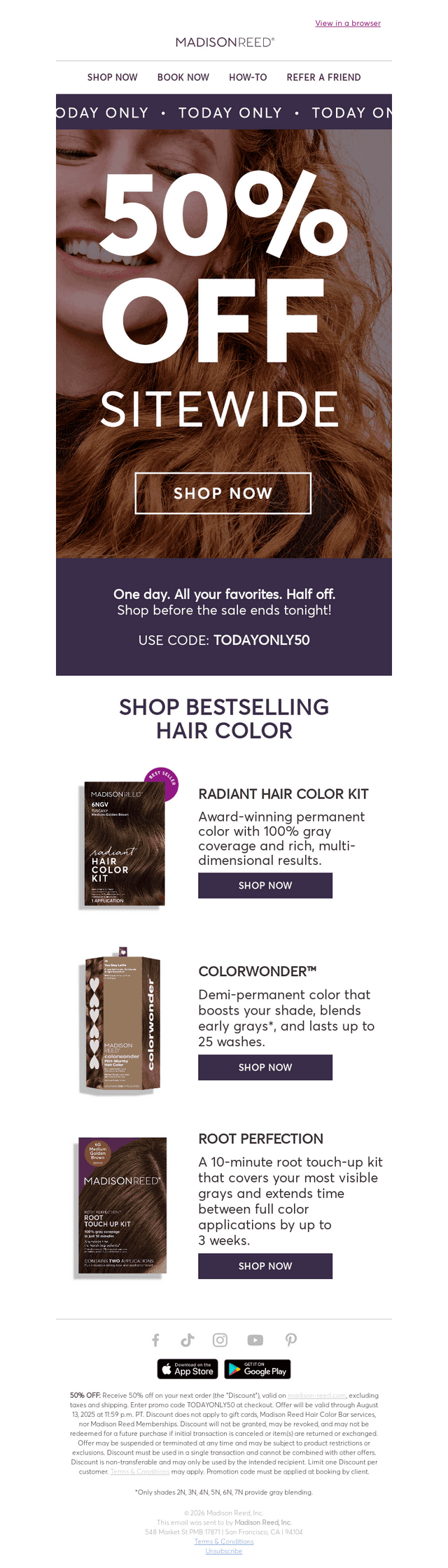 ⏰ 50% OFF SITEWIDE (Today Only!)