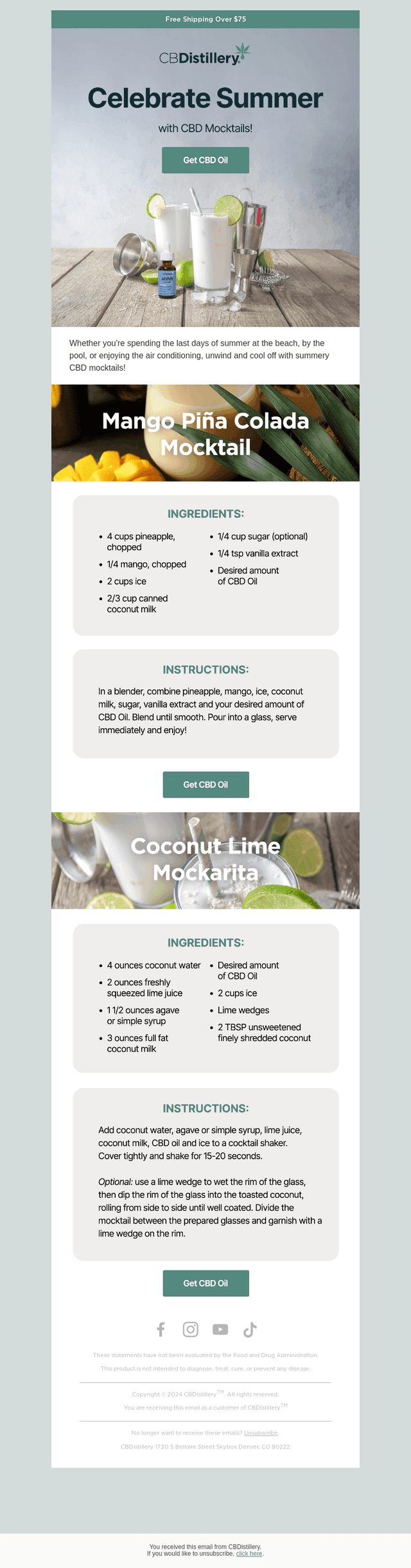 The CBDistillery email from Thu, Aug 13, 2026