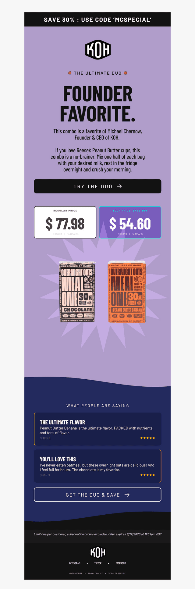 Founder Favorite Now 30% Off