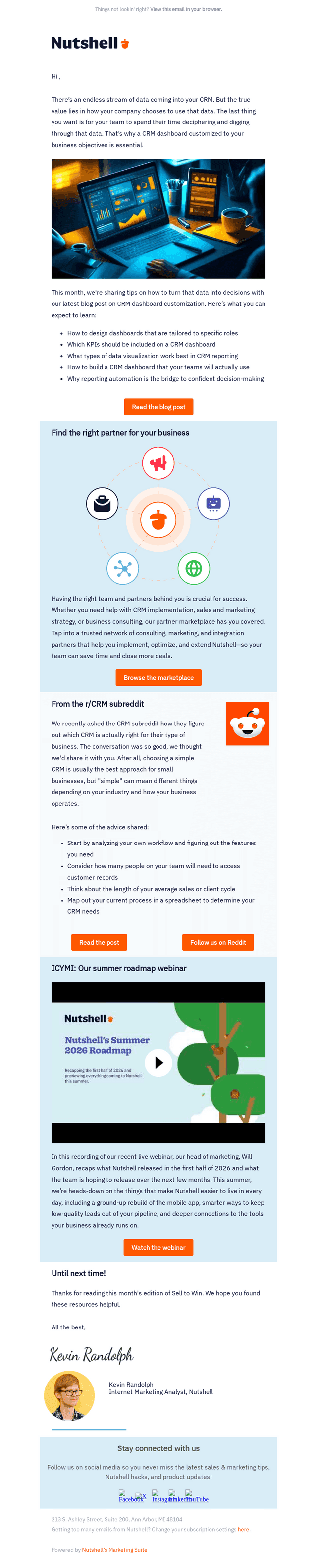 Your Sell to Win newsletter for August