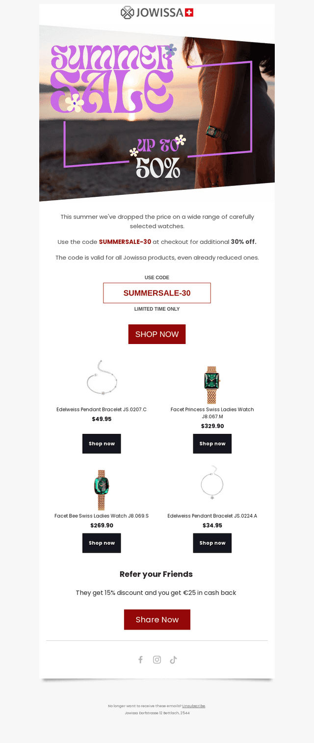Jowissa email from Thu, Aug 13, 2026