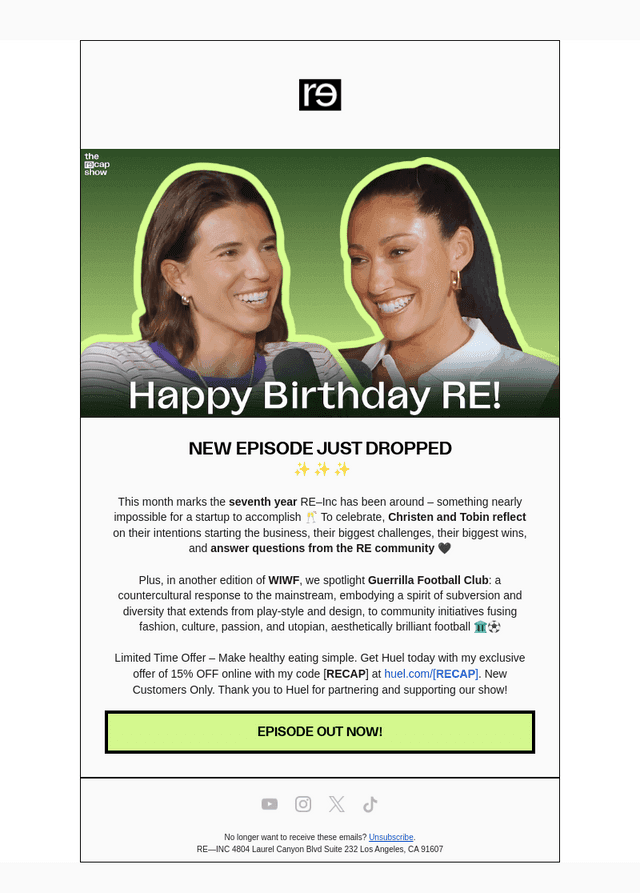 reainc email from Thu, Aug 13, 2026