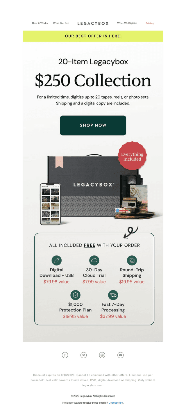 Our best offer is here 🎉
