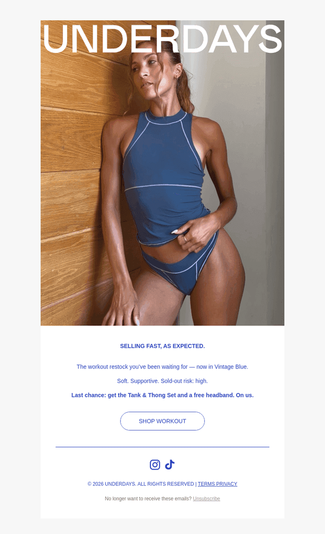 VINTAGE BLUE IS GOING FAST