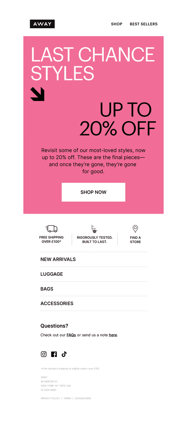 This just in: new markdowns