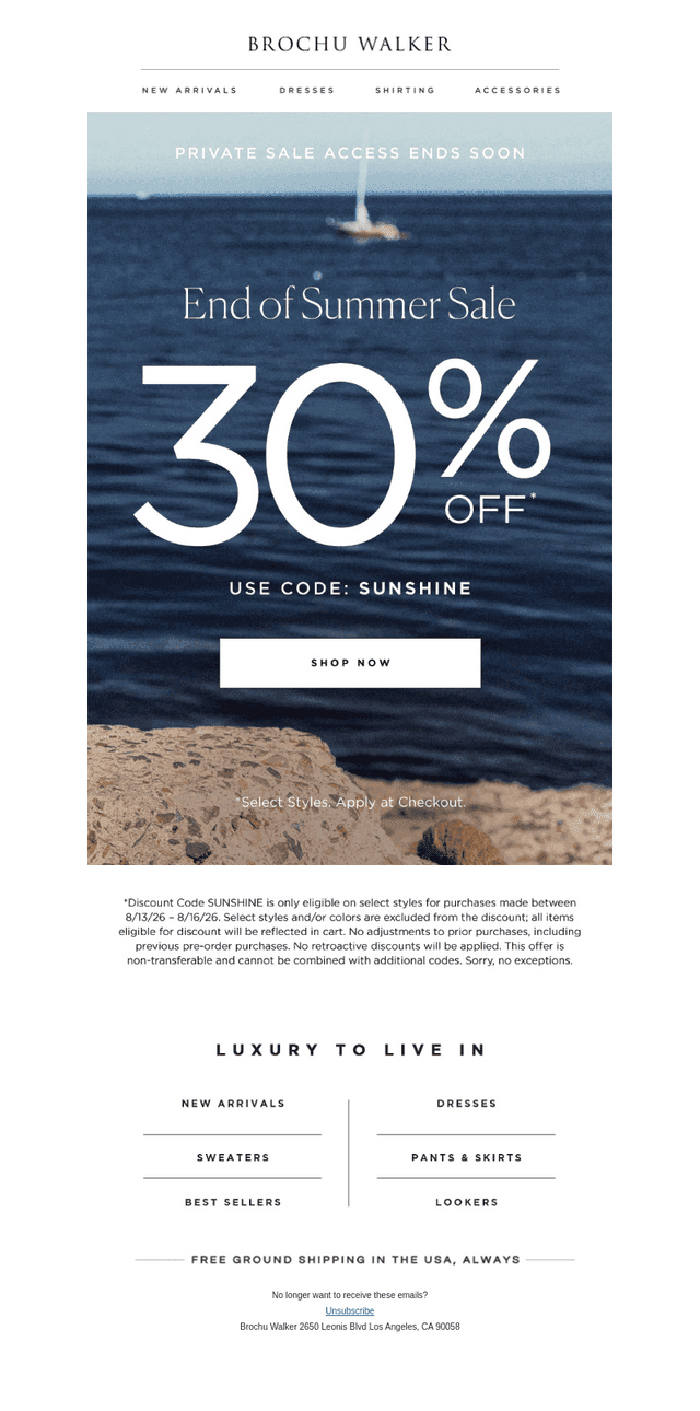 Your Private Sale Access Ends Soon