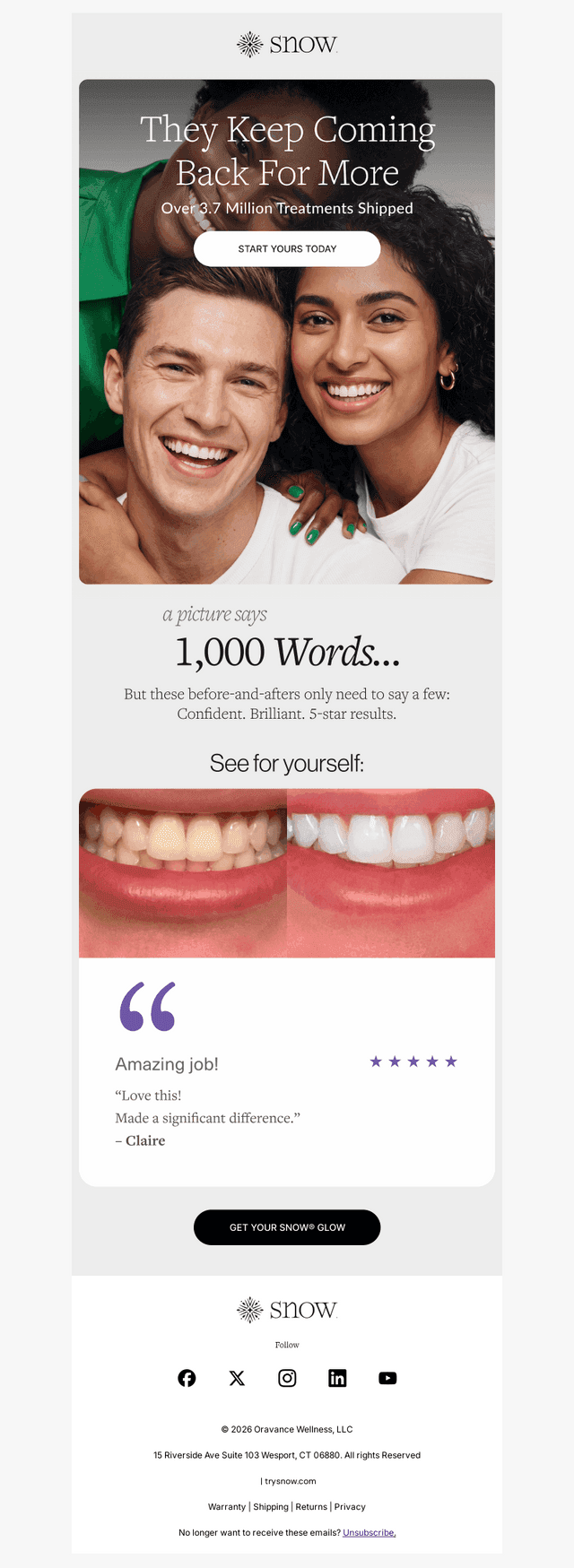 Over 2.4 million smiles served