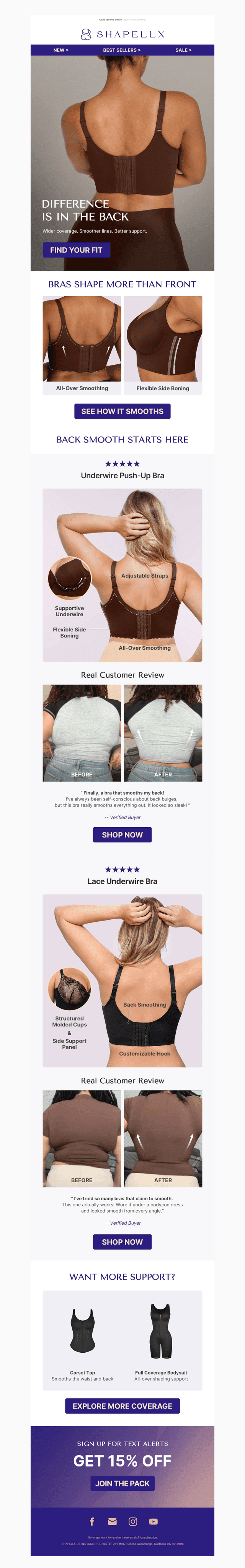 The Secret to a Smoother Back? The Right Bras!