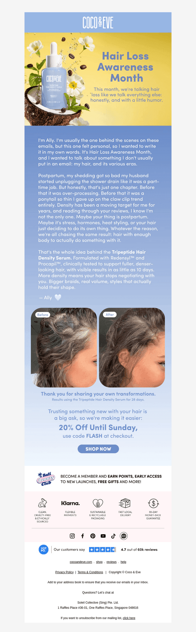 Let's talk hair loss