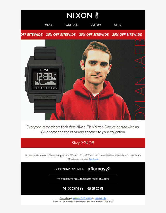 25% Off Sitewide Starts Now