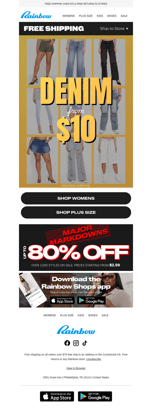 Denim From $10 👖