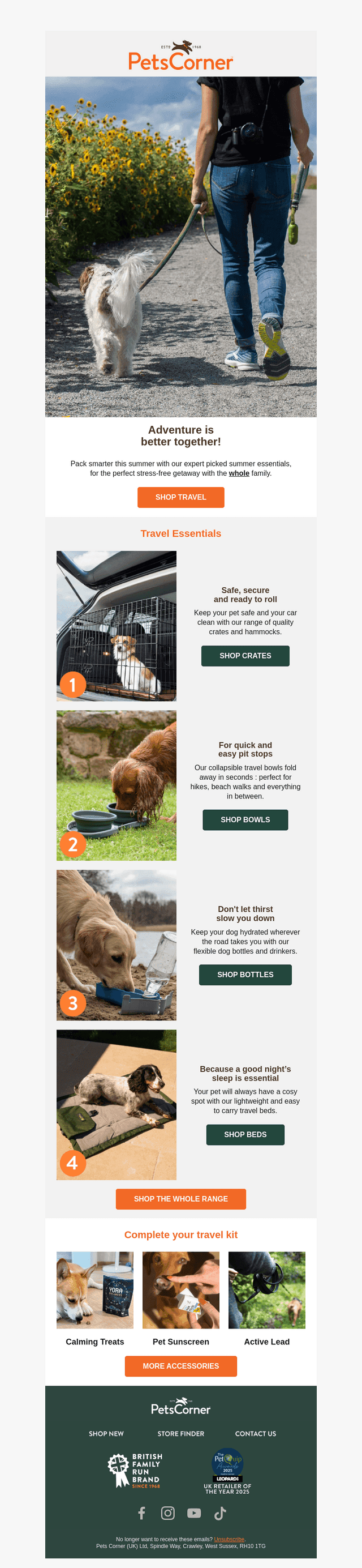 Pets Corner email from Fri, Aug 14, 2026