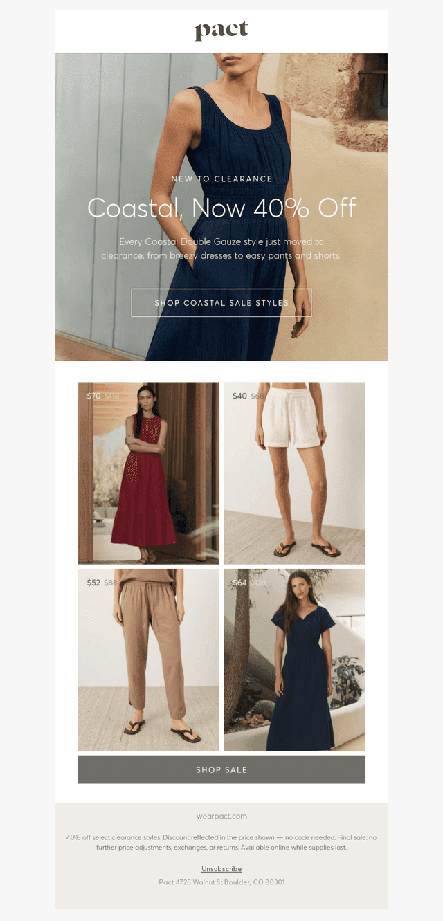 All Coastal Double Gauze, 40% Off