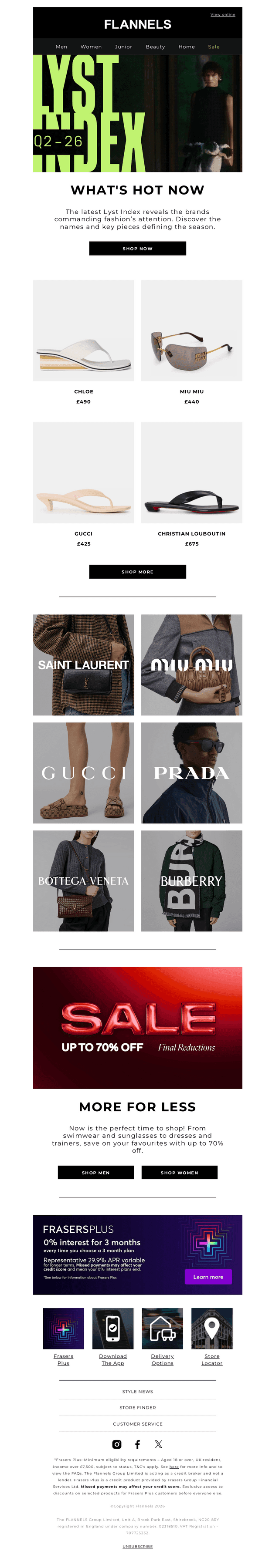 As seen on the Lyst Index