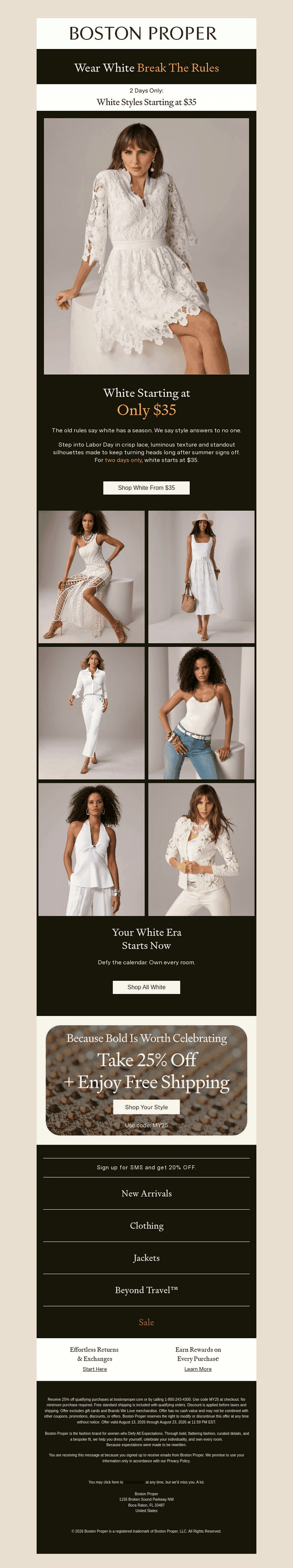 White-Hot. Two Days. Starting at $35.