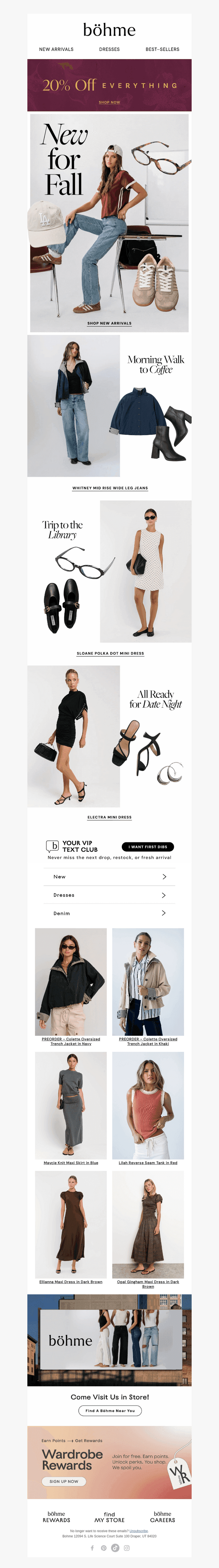 20% Off New Arrivals & More!