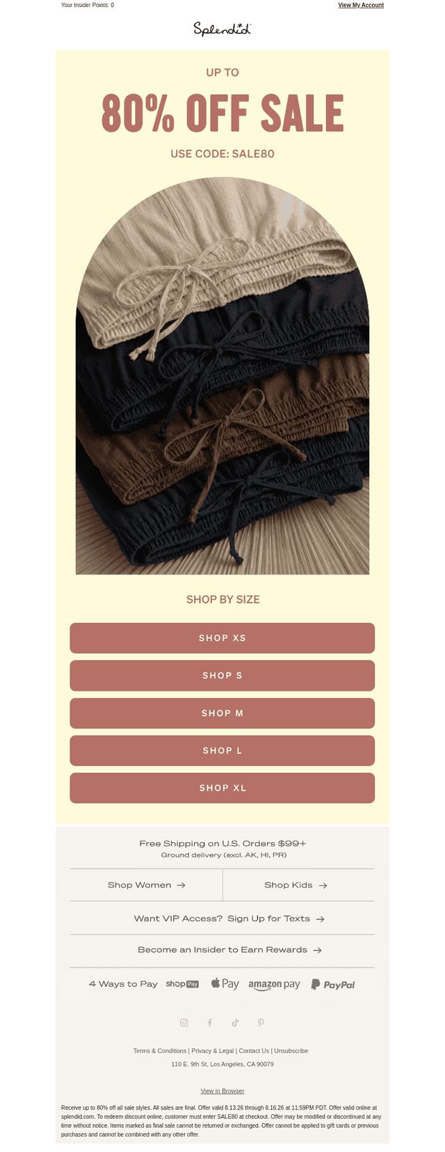 Up to 80% Off + Your Size Awaits