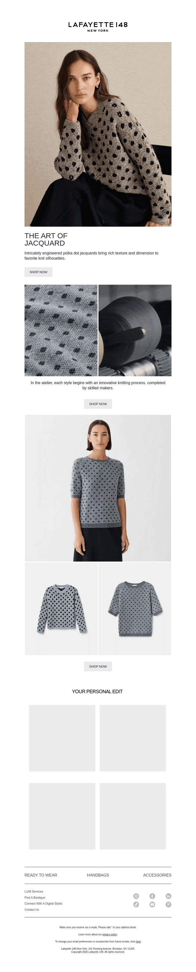 The Polka Dot Jacquard Knits