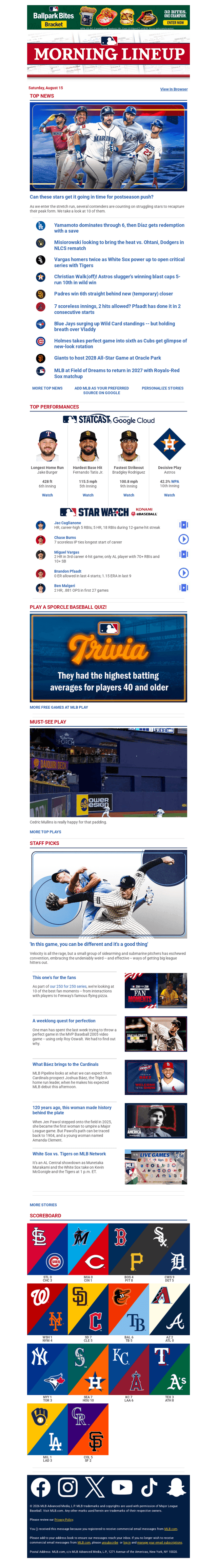 Cy Young favorite vs. defending champs tonight