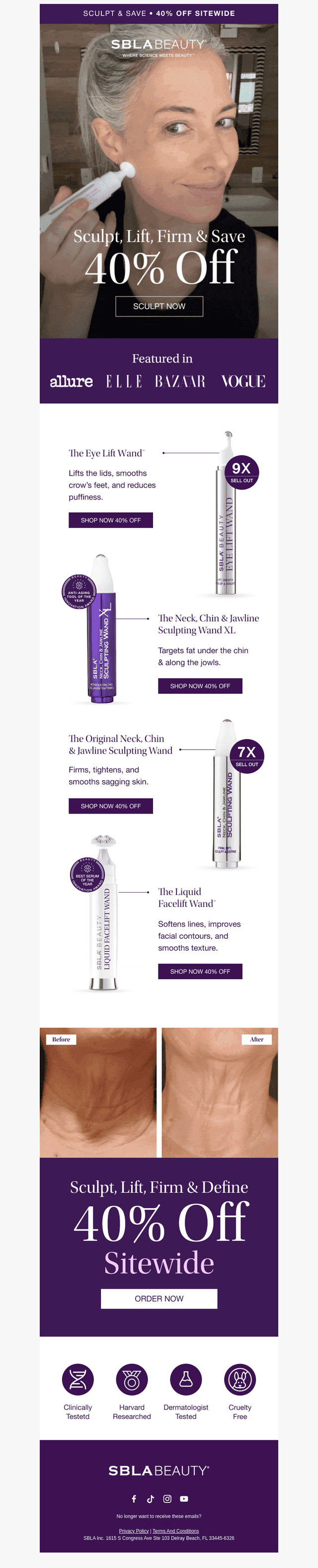 4 wands. 4 anti-aging concerns. 40% off.