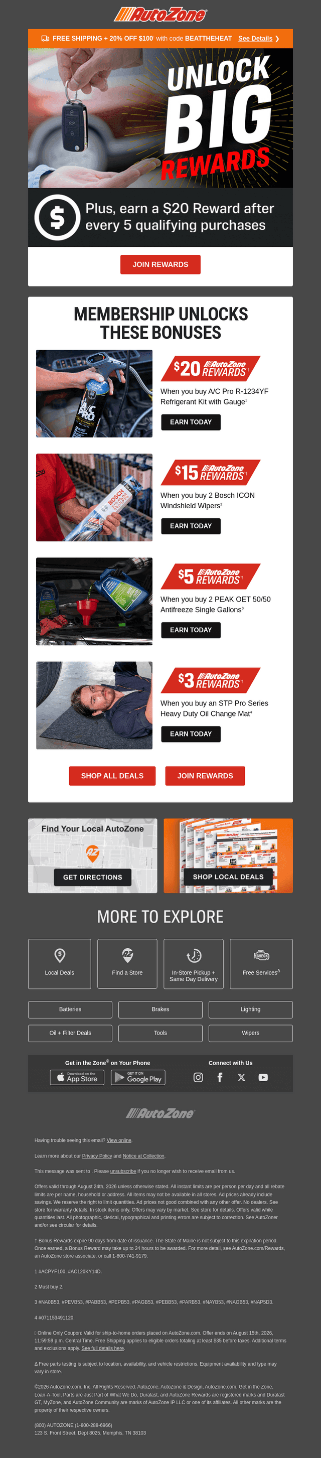Drive away with BIG Rewards