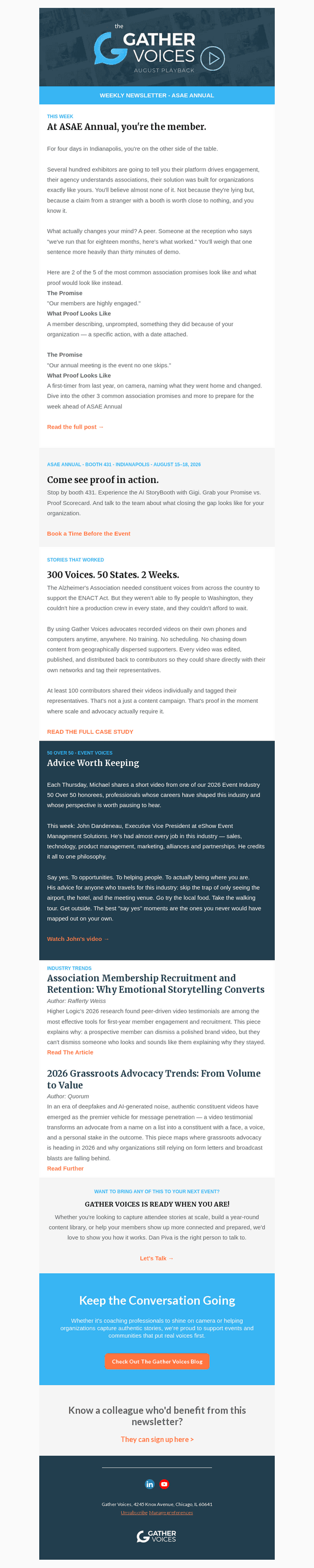 Gather Voices email from Sat, Aug 15, 2026