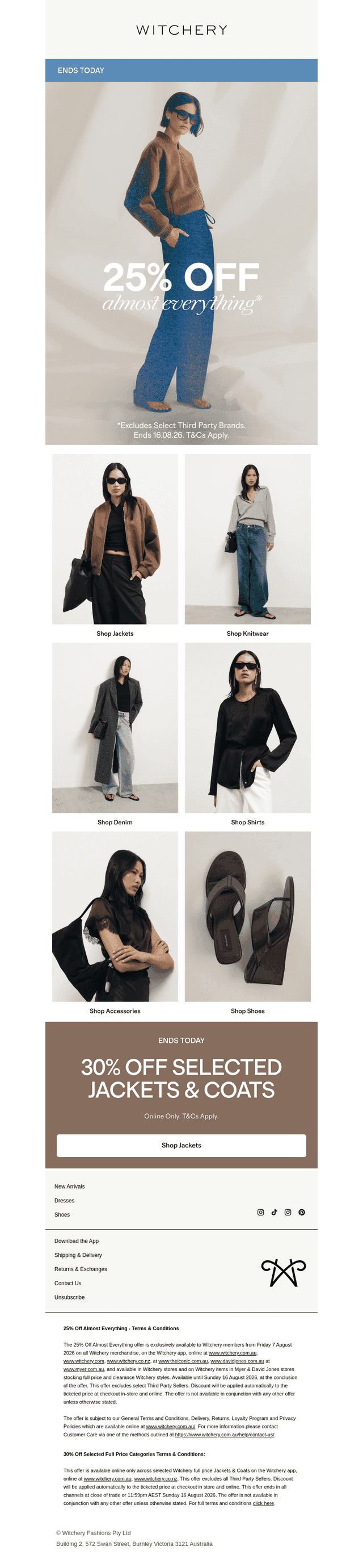 Ends Today: 25% Off Almost Everything