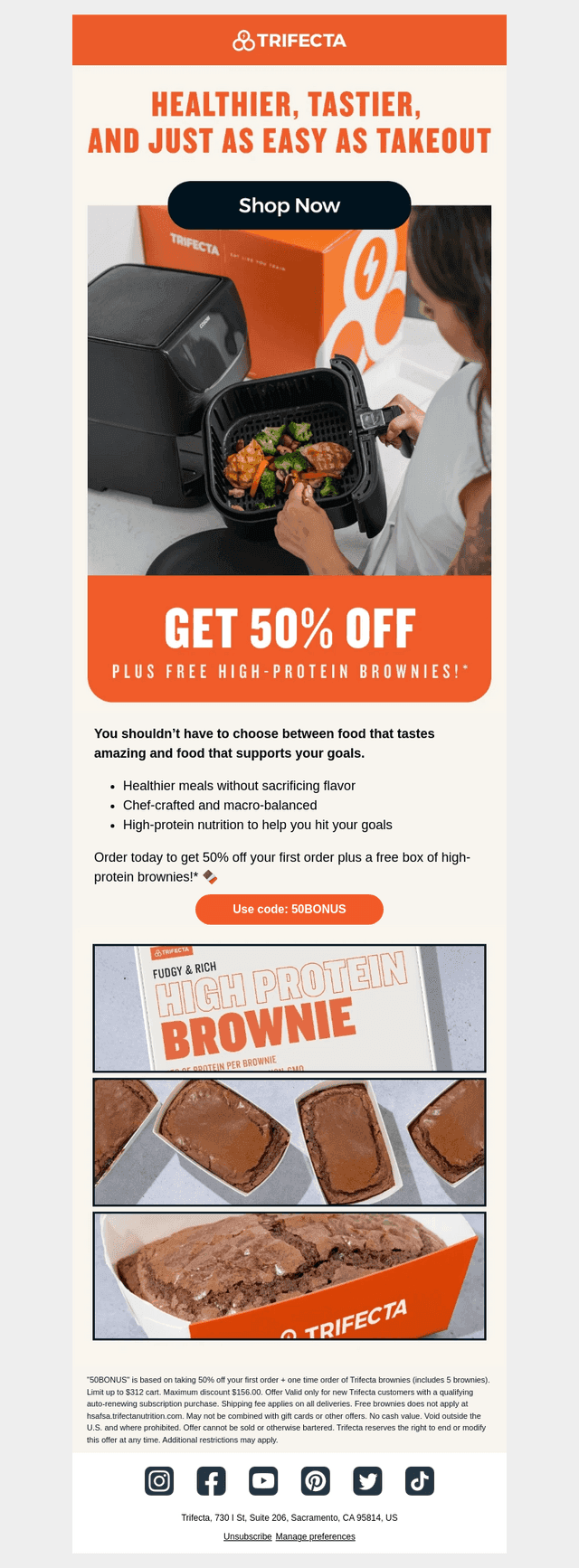 Takeout taste. Better nutrition.