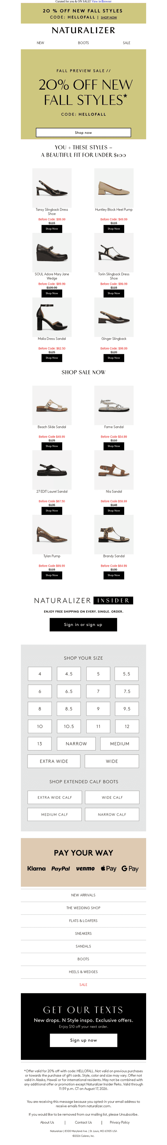 All These Styles are Under $100 + EXTRA 20% Off!