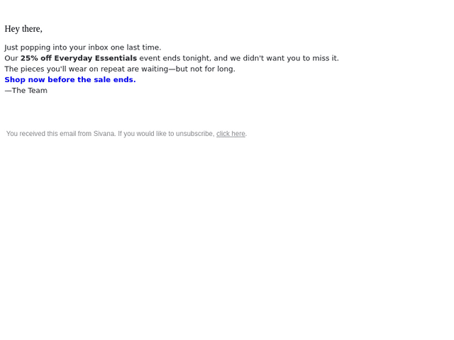 Sivana email from Sun, Aug 16, 2026