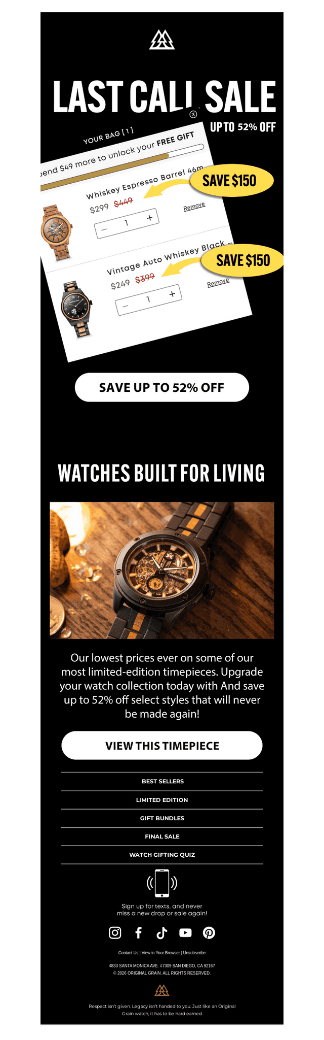 Last Call Sale Is Here